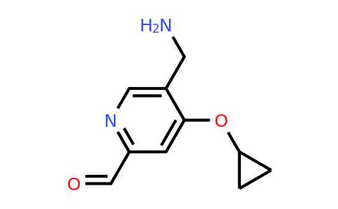 CAS 1243468-95-2 | 5-(Aminomethyl)-4-cyclopropoxypicolinaldehyde
