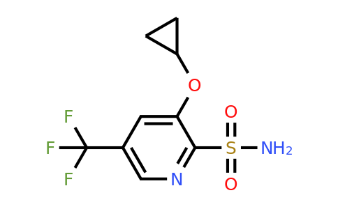 CAS 1243468-98-5 | 3-Cyclopropoxy-5-(trifluoromethyl)pyridine-2-sulfonamide