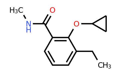 CAS 1243469-00-2 | 2-Cyclopropoxy-3-ethyl-N-methylbenzamide
