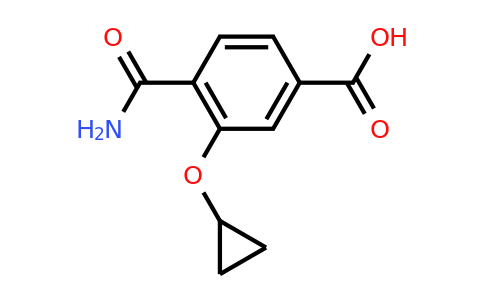 CAS 1243469-03-5 | 4-Carbamoyl-3-cyclopropoxybenzoic acid