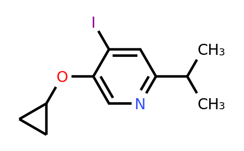 CAS 1243469-05-7 | 5-Cyclopropoxy-4-iodo-2-(propan-2-YL)pyridine