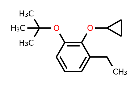 CAS 1243469-08-0 | 1-Tert-butoxy-2-cyclopropoxy-3-ethylbenzene
