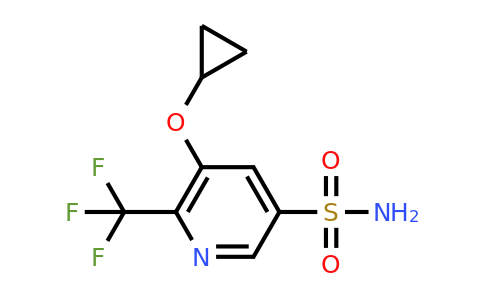CAS 1243469-12-6 | 5-Cyclopropoxy-6-(trifluoromethyl)pyridine-3-sulfonamide