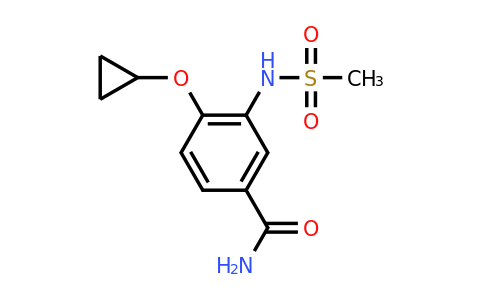 CAS 1243469-15-9 | 4-Cyclopropoxy-3-(methylsulfonamido)benzamide