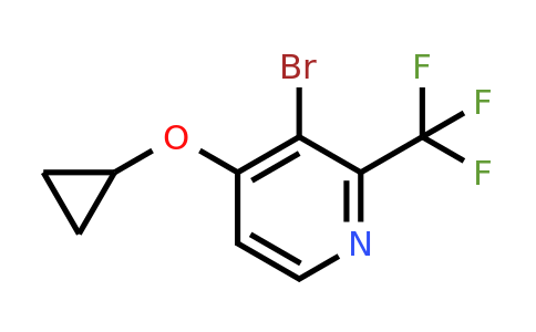 CAS 1243469-25-1 | 3-Bromo-4-cyclopropoxy-2-(trifluoromethyl)pyridine