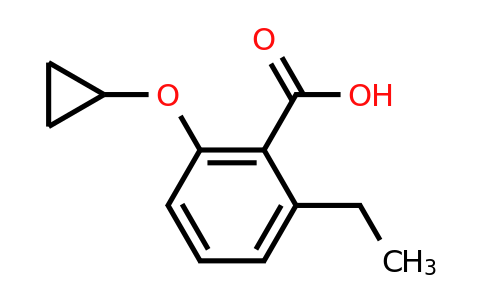 CAS 1243469-28-4 | 2-Cyclopropoxy-6-ethylbenzoic acid