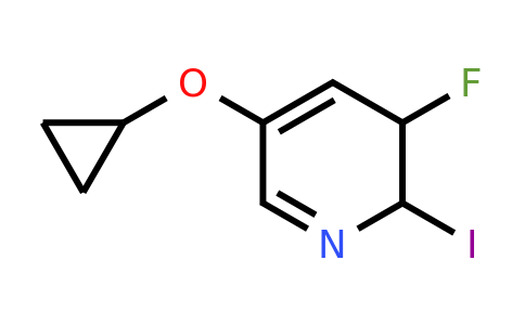 CAS 1243469-29-5 | 5-Cyclopropoxy-3-fluoro-2-iodo-2,3-dihydropyridine