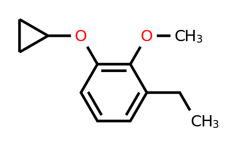 CAS 1243469-33-1 | 1-Cyclopropoxy-3-ethyl-2-methoxybenzene