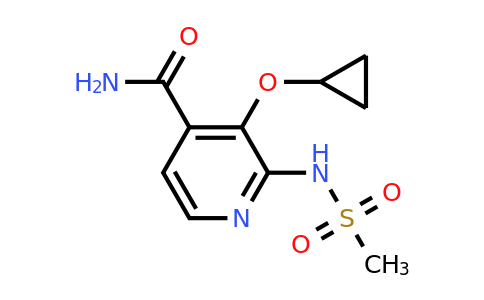 CAS 1243469-37-5 | 3-Cyclopropoxy-2-(methylsulfonamido)isonicotinamide
