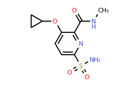CAS 1243469-43-3 | 3-Cyclopropoxy-N-methyl-6-sulfamoylpicolinamide