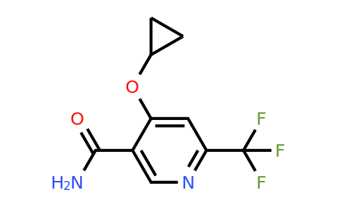 CAS 1243469-44-4 | 4-Cyclopropoxy-6-(trifluoromethyl)nicotinamide