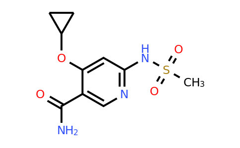 CAS 1243469-49-9 | 4-Cyclopropoxy-6-(methylsulfonamido)nicotinamide