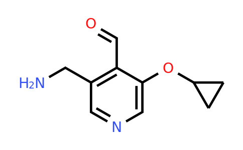 CAS 1243469-52-4 | 3-(Aminomethyl)-5-cyclopropoxyisonicotinaldehyde