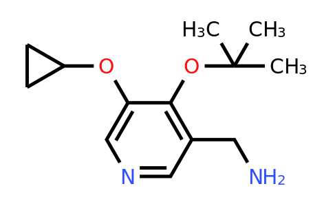 CAS 1243469-62-6 | (4-Tert-butoxy-5-cyclopropoxypyridin-3-YL)methanamine