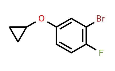 CAS 1243469-64-8 | 2-Bromo-4-cyclopropoxy-1-fluorobenzene