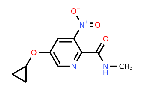 CAS 1243469-69-3 | 5-Cyclopropoxy-N-methyl-3-nitropicolinamide