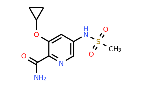 CAS 1243469-74-0 | 3-Cyclopropoxy-5-(methylsulfonamido)picolinamide