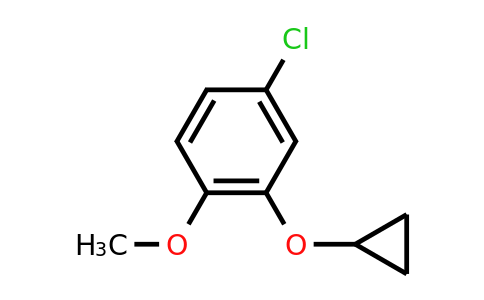 CAS 1243469-81-9 | 4-Chloro-2-cyclopropoxy-1-methoxybenzene