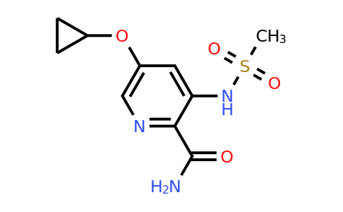 CAS 1243469-87-5 | 5-Cyclopropoxy-3-(methylsulfonamido)picolinamide