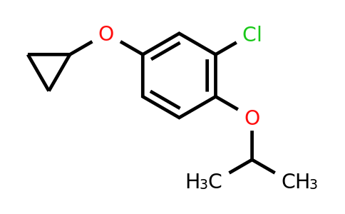 CAS 1243469-91-1 | 2-Chloro-4-cyclopropoxy-1-isopropoxybenzene