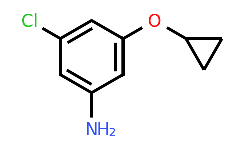 CAS 1243470-07-6 | 3-Chloro-5-cyclopropoxyaniline