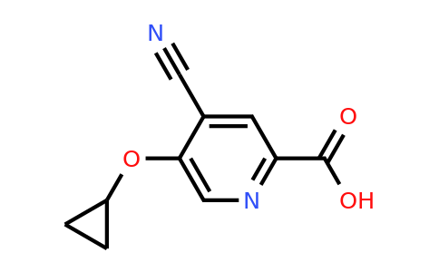 CAS 1243470-27-0 | 4-Cyano-5-cyclopropoxypicolinic acid
