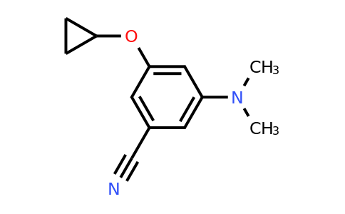 CAS 1243470-33-8 | 3-Cyclopropoxy-5-(dimethylamino)benzonitrile