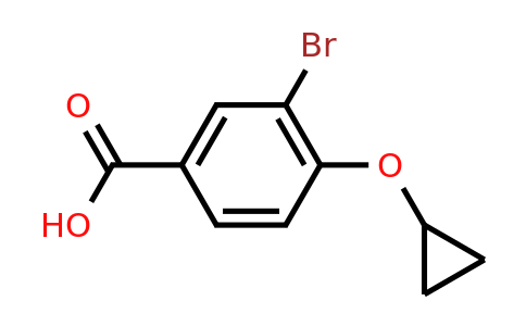 CAS 1243470-34-9 | 3-Bromo-4-cyclopropoxybenzoic acid