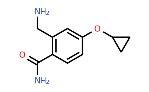 CAS 1243470-44-1 | 2-(Aminomethyl)-4-cyclopropoxybenzamide