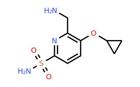 CAS 1243470-56-5 | 6-(Aminomethyl)-5-cyclopropoxypyridine-2-sulfonamide