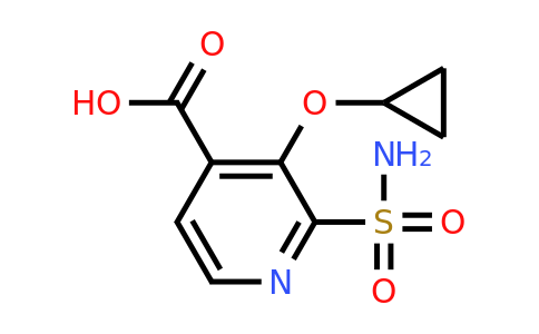 CAS 1243470-58-7 | 3-Cyclopropoxy-2-sulfamoylisonicotinic acid