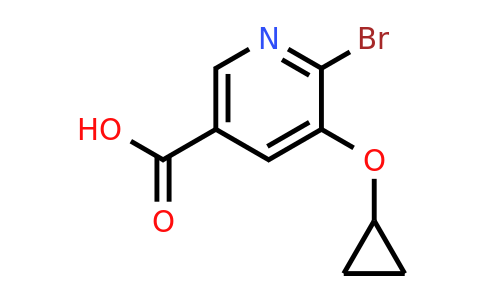 CAS 1243470-62-3 | 6-Bromo-5-cyclopropoxynicotinic acid