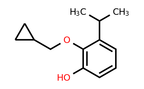 CAS 1243470-67-8 | 2-(Cyclopropylmethoxy)-3-isopropylphenol