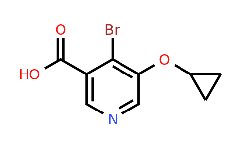 CAS 1243470-70-3 | 4-Bromo-5-cyclopropoxynicotinic acid