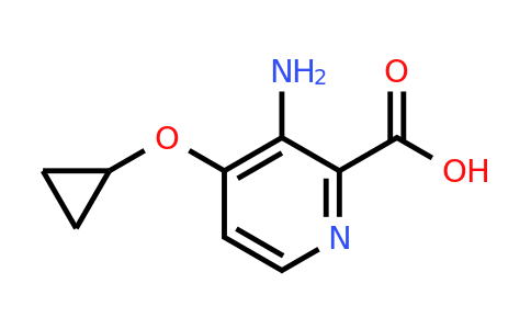 CAS 1243470-79-2 | 3-Amino-4-cyclopropoxypicolinic acid