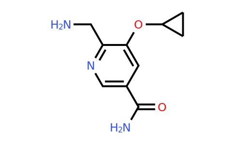CAS 1243470-80-5 | 6-(Aminomethyl)-5-cyclopropoxynicotinamide