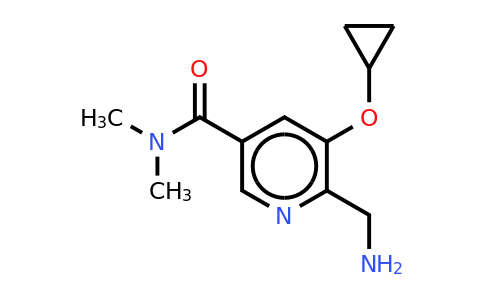 CAS 1243470-83-8 | 6-(Aminomethyl)-5-cyclopropoxy-N,n-dimethylnicotinamide