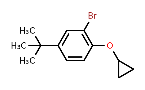 CAS 1243470-87-2 | 2-Bromo-4-tert-butyl-1-cyclopropoxybenzene