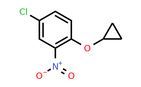 CAS 1243470-90-7 | 4-Chloro-1-cyclopropoxy-2-nitrobenzene