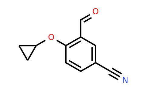 CAS 1243470-91-8 | 4-Cyclopropoxy-3-formylbenzonitrile