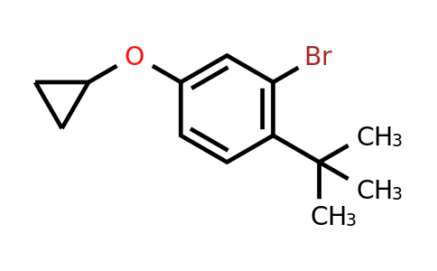 CAS 1243470-93-0 | 2-Bromo-1-tert-butyl-4-cyclopropoxybenzene
