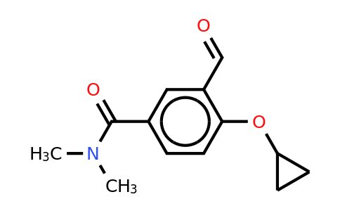 CAS 1243471-00-2 | 4-Cyclopropoxy-3-formyl-N,n-dimethylbenzamide