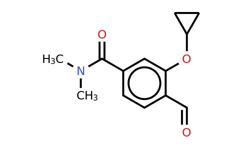 CAS 1243471-04-6 | 3-Cyclopropoxy-4-formyl-N,n-dimethylbenzamide