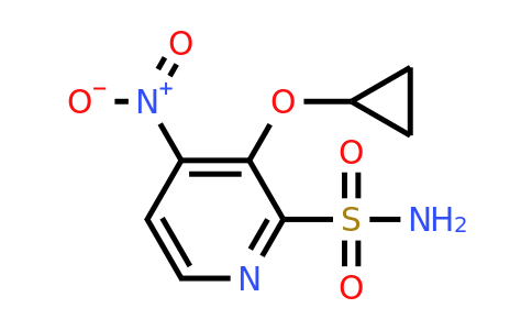CAS 1243471-14-8 | 3-Cyclopropoxy-4-nitropyridine-2-sulfonamide