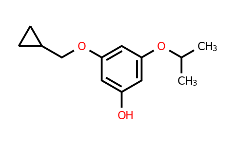 CAS 1243471-16-0 | 3-(Cyclopropylmethoxy)-5-isopropoxyphenol