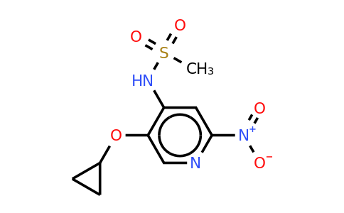 CAS 1243471-24-0 | N-(5-cyclopropoxy-2-nitropyridin-4-YL)methanesulfonamide