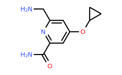 CAS 1243471-26-2 | 6-(Aminomethyl)-4-cyclopropoxypicolinamide