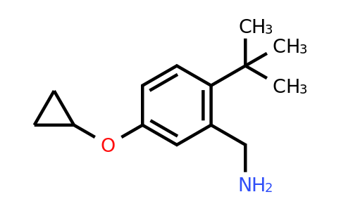 CAS 1243471-29-5 | (2-Tert-butyl-5-cyclopropoxyphenyl)methanamine