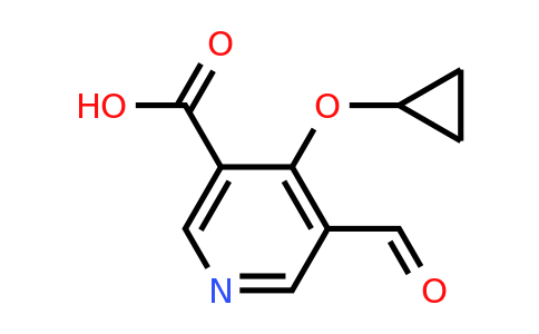 CAS 1243471-31-9 | 4-Cyclopropoxy-5-formylnicotinic acid
