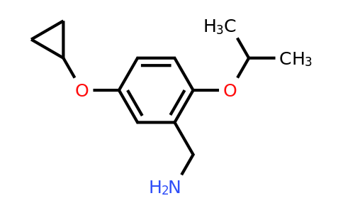 CAS 1243471-32-0 | (5-Cyclopropoxy-2-isopropoxyphenyl)methanamine